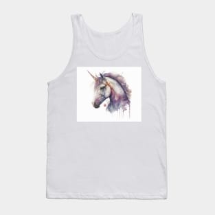 Unicorn Watercolour Painting Tank Top